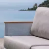 Modern Deluxe Teak Garden Sofa Set Waterproof Outdoor Furniture for Hotels