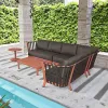 Modern Design Wholesale Custom Modular Corner Outdoor Aluminum Patio Sofa Set Waterproof for Garden Hotels Use