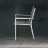 Modern Factory Direct Custom Patio Simple Style Garden Chairs Balcony Teslin Chair Outdoor Dining Chair