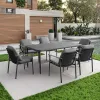 Modern Garden Furniture Modern Outdoor Dining Set Teak Chair and Table Dining Table Set