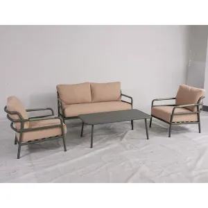 Modern Garden Water-resistant Outdoor Restaurant Furniture Garden Aluminum Patio Sofa Set