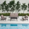 Modern Leisure Style Outdoor Patio Furniture Set Waterproof Aluminum Garden Sofa for Courtyard
