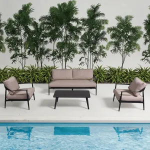 Modern Leisure Style Outdoor Patio Furniture Set Waterproof Aluminum Garden Sofa for Courtyard
