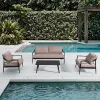 Modern Leisure Style Outdoor Patio Furniture Set Waterproof Aluminum Garden Sofa for Courtyard