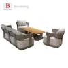 Modern Luxurious Outdoor Garden Sofa Set Outdoor Teak Sofa Solid Wooden Furniture for Home Hotel