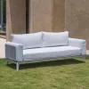 Modern Luxury Aluminum Outdoor Sofa Set Waterproof Patio Furniture for Dining for Hotels and Gardens