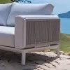 Modern Luxury Aluminum Outdoor Sofa Set Weather Resistant Garden Furniture with Table for Apartments