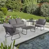 Modern Luxury Design Waterproof Garden Patio Aluminum Outdoor Furniture Sofa Set