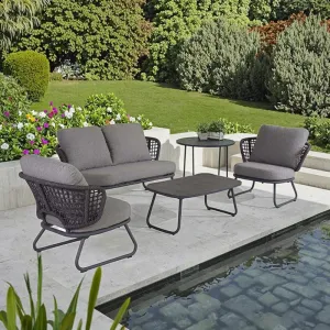 Modern Luxury Design Waterproof Garden Patio Aluminum Outdoor Furniture Sofa Set