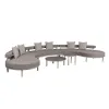 Modern Luxury Garden Patio Furniture Aluminum Outdoor Fabric Sofa Set Elegant Design for Your Outdoor Space