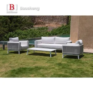 Modern Luxury Garden Sofa Furniture Set for Hotels Outdoor Dining Patio Furniture Set