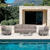 Modern Luxury Outdoor Patio Furniture Sofa Sets Garden Lounge Outdoor Sofas Set