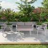 Modern Luxury Patio Outdoor Furniture Sofa Set Waterproof Teak Garden Courtyard Hotel Leisure