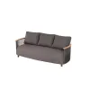 Modern Luxury Solid Teak Rattan Sofa Set Waterproof Outdoor Furniture for Patio Hotels Gardens
