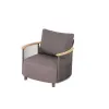 Modern Luxury Solid Teak Rattan Sofa Set Waterproof Outdoor Furniture for Patio Hotels Gardens Contemporary Leisure for Villas