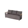 Modern Luxury Waterproof Outdoor Solid Teak Rattan Sofa Set for Patio Hotels Gardens Material Leisure Style Furniture