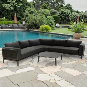 Modern MOSS Aluminum Patio Outdoor Luxury Garden Corner Sofa Set Garden Sofas