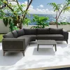 Modern MOSS Aluminum Patio Outdoor Luxury Garden Corner Sofa Set Garden Sofas