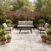 Modern Outdoor Aluminium Leisure Lounge Sofa Set Waterproof Patio Garden Furniture for Courtyard Pool Hotel