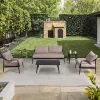 Modern Outdoor Aluminium Leisure Lounge Sofa Set Waterproof Patio Garden Furniture for Courtyard Poolside Hotels