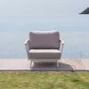 Modern Outdoor Aluminum Garden Sofa Single and 3-Seater Sofas for Balcony Courtyard Beach