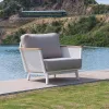Modern Outdoor Aluminum Garden Sofa Single and 3-Seater Sofas for Balcony Courtyard Beach