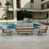 Modern Outdoor Aluminum Patio Garden Sofa Set Table and Chair for Hotel or Villa