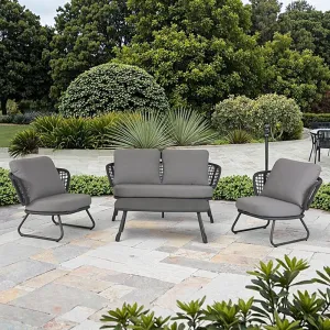Modern Outdoor Aluminum Patio Sofa Set for Garden and Balcony Outdoor Furniture with Modular Design