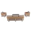 Modern Outdoor Furniture Waterproof Patio Sofa Set Aluminum Garden Sofa with Coffee Table