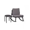 Modern Outdoor Garden Rocking Chair Popular Leisure Recliner Adults Relaxing Rocking Lounge Chair