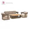 Modern Outdoor Garden Sofa Set Luxury Teak Wood Patio Couch Sectional for Hotels