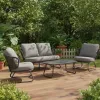 Modern Outdoor Sofa Set Garden Patio Furniture Weather-Resistant for Hotels Factory Design