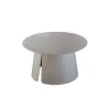 Modern Round Aluminum Patio Dining Table Convertible Outdoor Coffee Table for Courtyard Use Wholesale