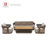 Modern Solid Wood Furniture With Cushions Sofa Set Garden Patio Hotel Sectional L Shape Teak Outdoor Sofa