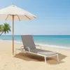 Modern Style Hotel Beach Chairs Garden Sunbed Sun Loungers Outdoor Furniture for Courtyard Park