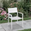 Modern Style Outdoor Chair Patio Garden Aluminum Chaise Coffee Chair Outdoor Garden Chair