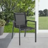 Modern Style Outdoor Dining Chair Patio Garden Aluminum Chaise Coffee Chair Garden Chair