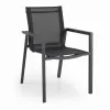 Modern Style Outdoor Dining Chair Patio Garden Aluminum Chaise Coffee Chair Garden Chair