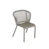 Modern Style Outdoor Patio Dining Chair Comfortable and Durable Waterproof Aluminum Rope Coffee Chair