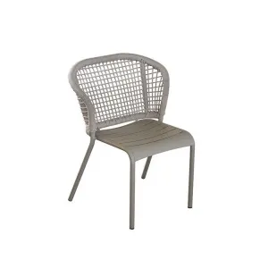 Modern Style Outdoor Patio Dining Chair Comfortable and Durable Waterproof Aluminum Rope Coffee Chair