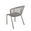 Modern Style Outdoor Patio Dining Chair Comfortable and Durable Waterproof Aluminum Rope Coffee Chair
