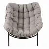 Modern Style Outdoor Steel Garden Furniture Comfortable Garden Chair Cushion