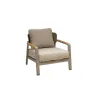 Modern Teak Wood Outdoor Sofa Patio Furniture Garden Single Sofa 2-seater Sofa