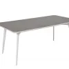 Modern 7pcs 6-Seater Aluminum Dining Table Chair Set for Outdoor Hotel Garden Furniture for Villa Courtyard