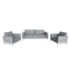 Moss Waterproof Lounge Couch Luxury Modern Aluminium Garden Patio Outdoor Furniture Sofa Set for Courtyard