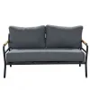 Nemo Contemporary Outdoor Aluminum Patio Garden Furniture Lounge Sofa Set Patio Outside Chaise Metal
