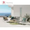 Nemo High-End Modern Outdoor Aluminium Patio Sofa Set for Hotels Gardens Villas Parks and Swimming Pools