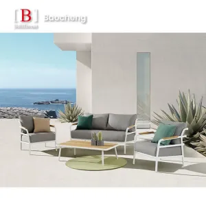 Nemo High-End Modern Outdoor Aluminium Hotel Garden Leisure Patio Sofa Set