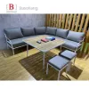 Nemo Modern Luxury Patio Table and Chairs Durable Furniture Courtyard Dining Set for Restaurant Use