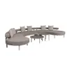 New Arrival Luxury Furniture Waterproof Fabric Garden Set Hotel Patio Lounge Sofa Set Balcony Outdoor Sofa